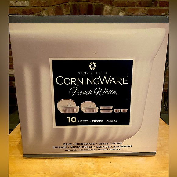 CorningWare French White 10 piece set - Picture 1 of 4